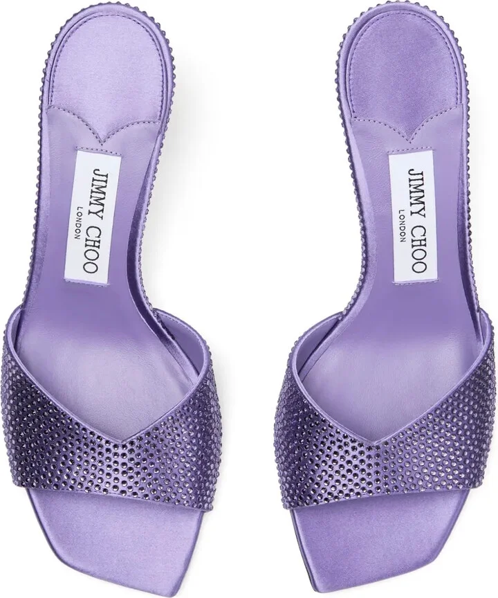 Skye 70mm satin mules - Image 4