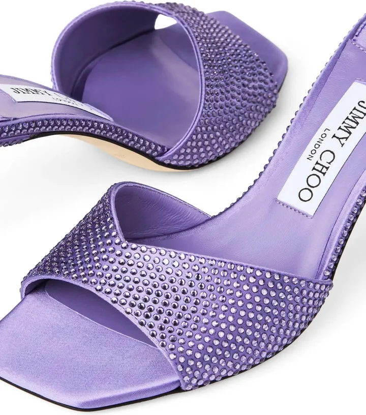 Skye 70mm satin mules - Image 5