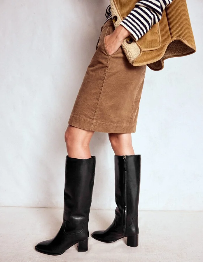 Skye Smart Knee Boots, Black - Image 2