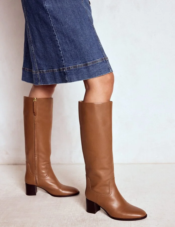 Skye Smart Knee Boots, Black - Image 3