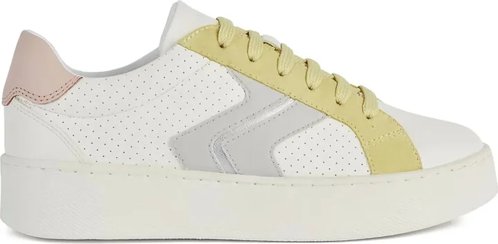 Skyely perforated-panel leather sneakers