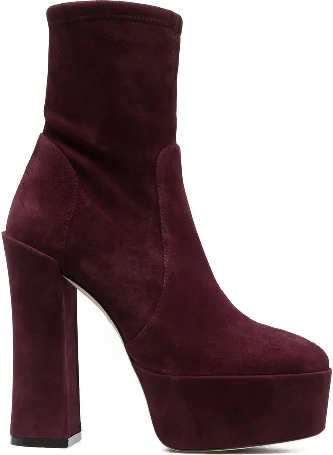 Skyhigh 145mm suede platform boots