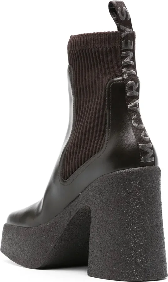 Skyla 110mm logo-tape boots - Image 3