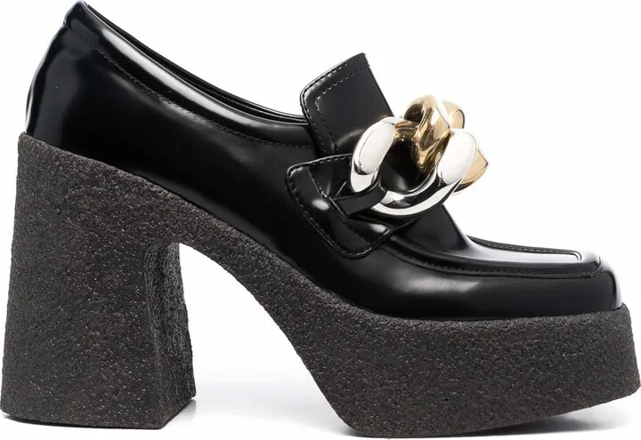 Skyla chain-embellished 115mm pumps