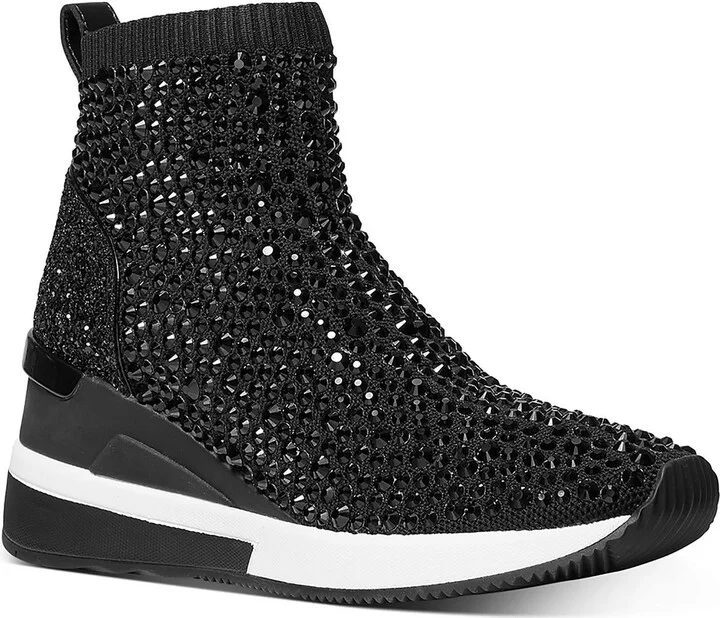 Skyler Womens Knit Embellished Ankle Boots
