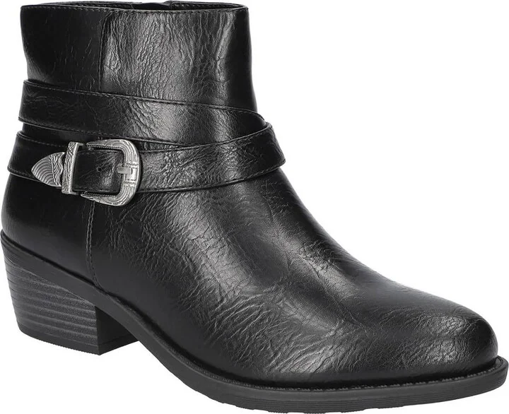 Skyler Womens Zipper Faux Leather Booties