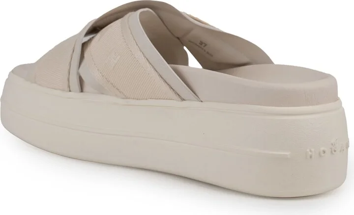 Skyscraper Sandals In Ivory Nappa - Image 2