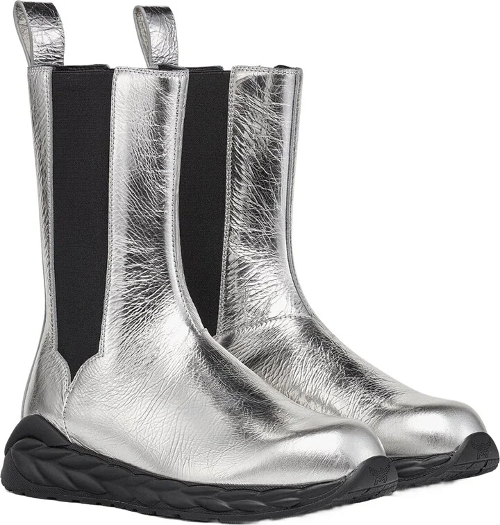 Skywander Boots in Metallic Calf Leather
