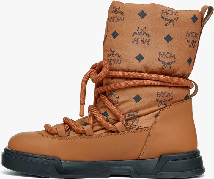 Skyward Ankle Boots in Padded Monogram Nylon - Image 2