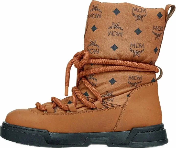 Skyward Ankle Boots in Padded Monogram Nylon - Image 2