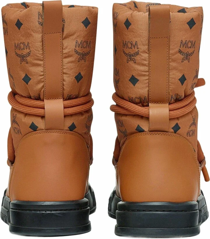 Skyward Ankle Boots in Padded Monogram Nylon - Image 3
