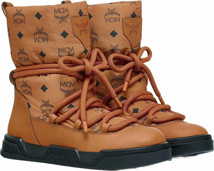Skyward Ankle Boots in Padded Monogram Nylon