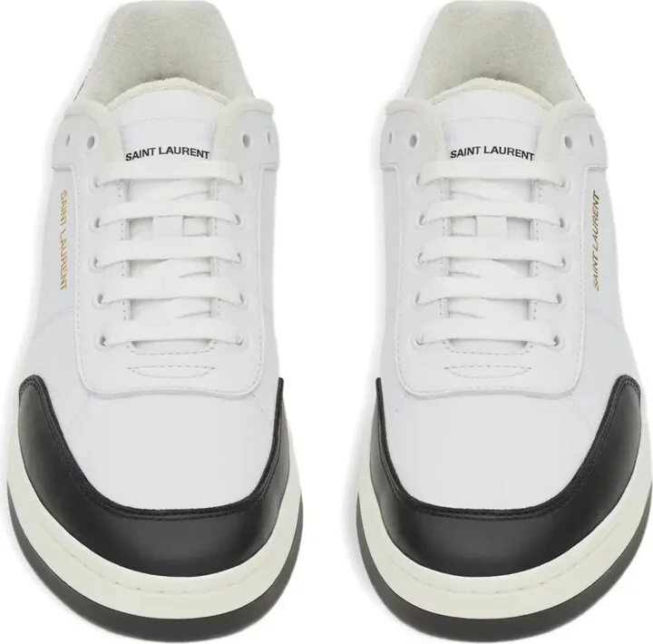 SL/61 leather panelled sneakers - Image 4