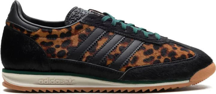 SL 72 "Leopard Print Collegiate Green" sneakers
