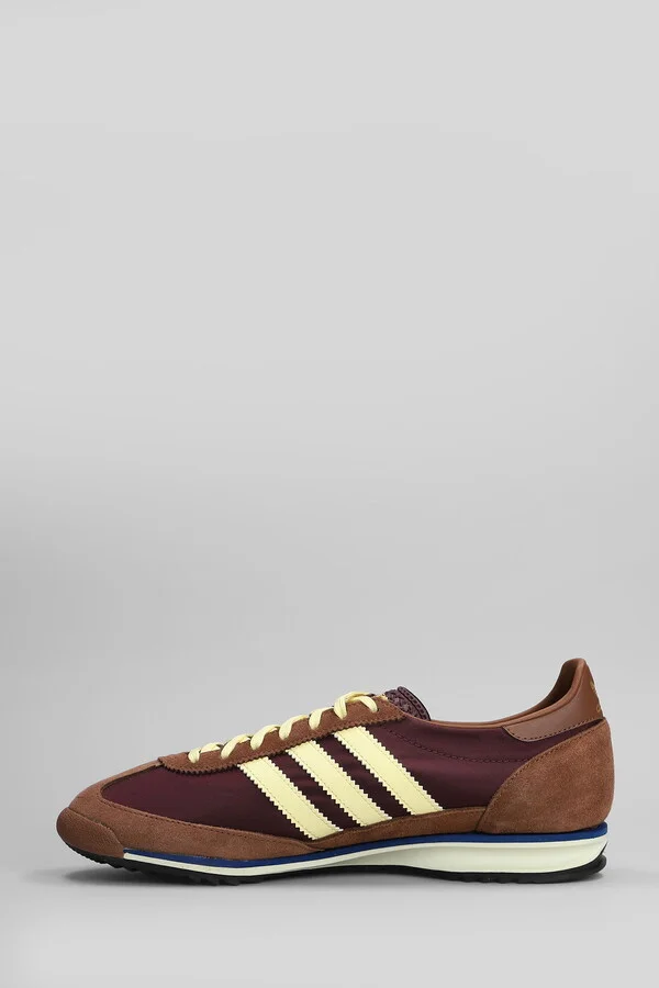 Sl 72 Ow Sneakers In Brown Suede And Fabric - Image 3