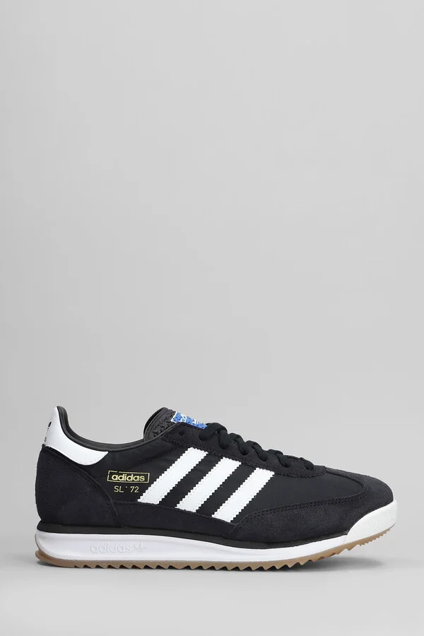Sl 72 Rs Sneakers In Black Suede And Fabric