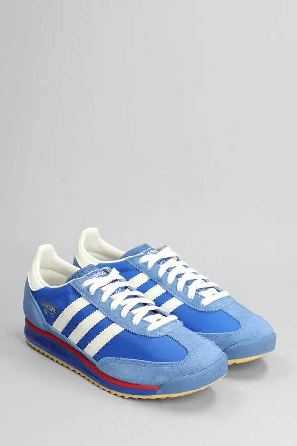 Sl 72 Rs Sneakers In Blue Suede And Fabric - Image 2