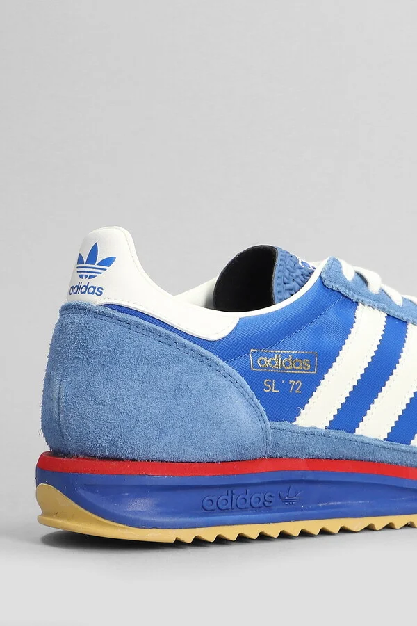 Sl 72 Rs Sneakers In Blue Suede And Fabric - Image 5