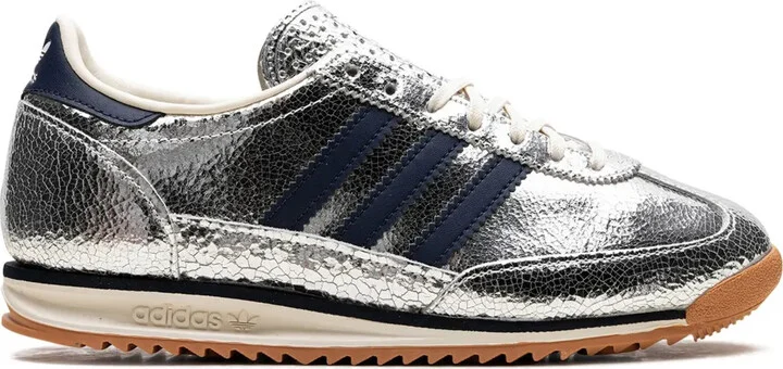 SL 72 "Silver Metallic/Collegiate Navy" sneakers