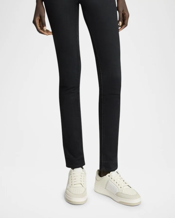 SL61 Mixed Leather Low-Top Sneakers - Image 4