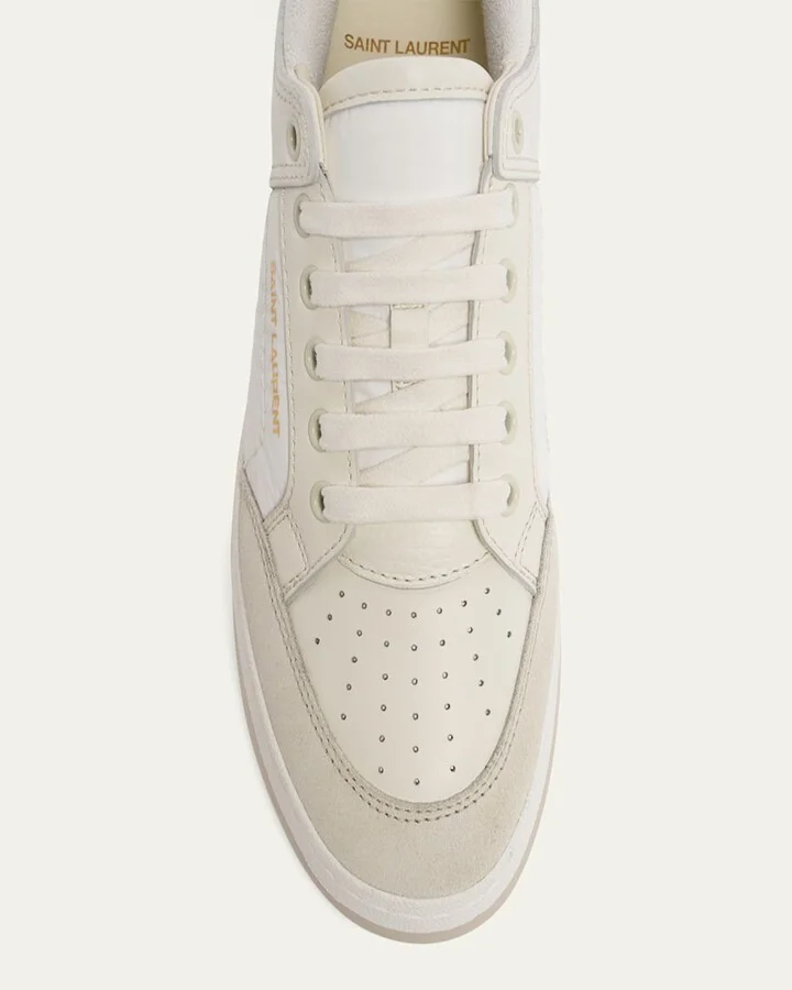 SL61 Mixed Leather Low-Top Sneakers - Image 2