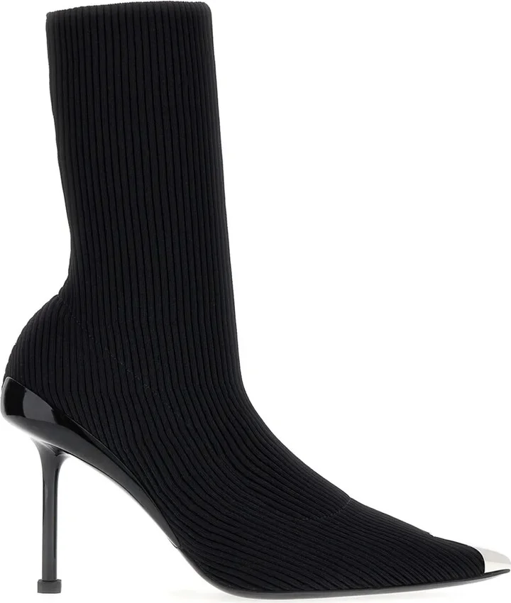 Slash 90mm ribbed-knit boots