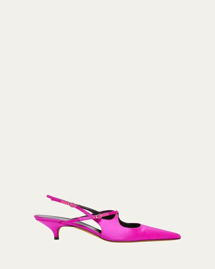 Slash Crisscross Slingback Pumps