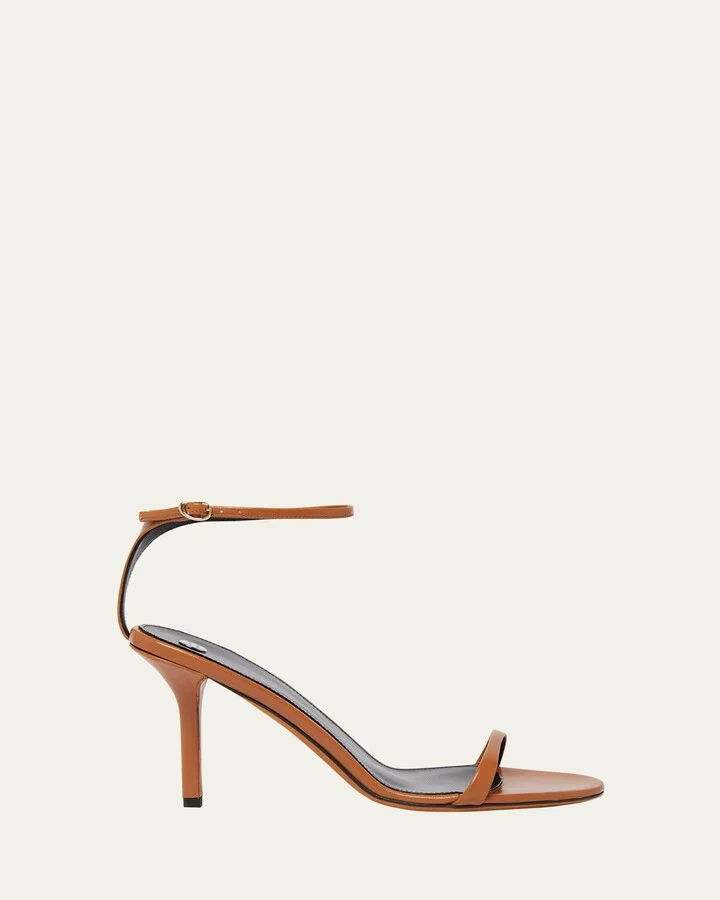 Slash Goatskin Ankle-Strap Sandals