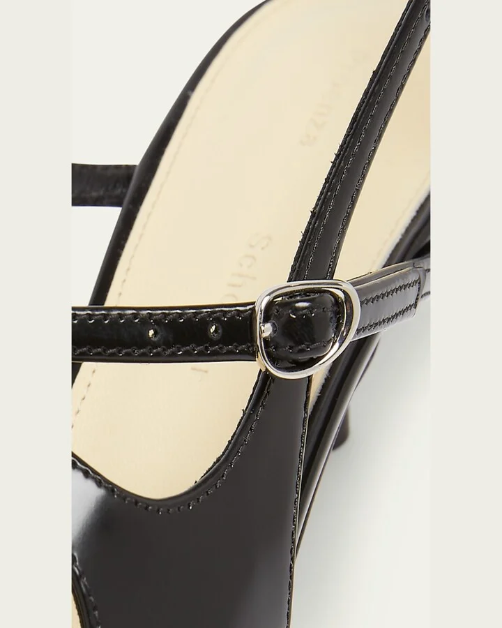 Slash Leather Crisscross Slingback Pumps - Image 2