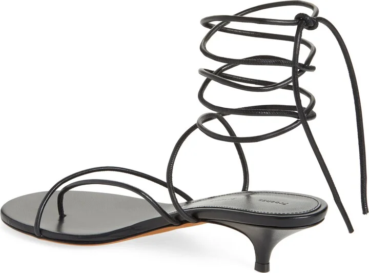 Slash Tie Kitten Heel Sandal - Image 2