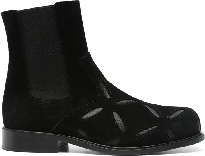Slashed boots
