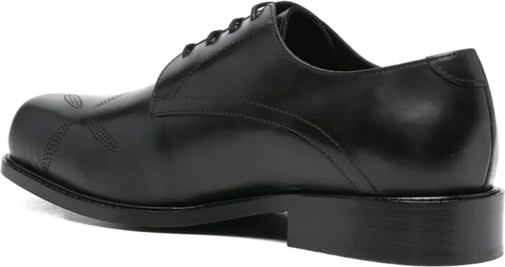 Slashed Square Toe Derby Shoes - Image 3