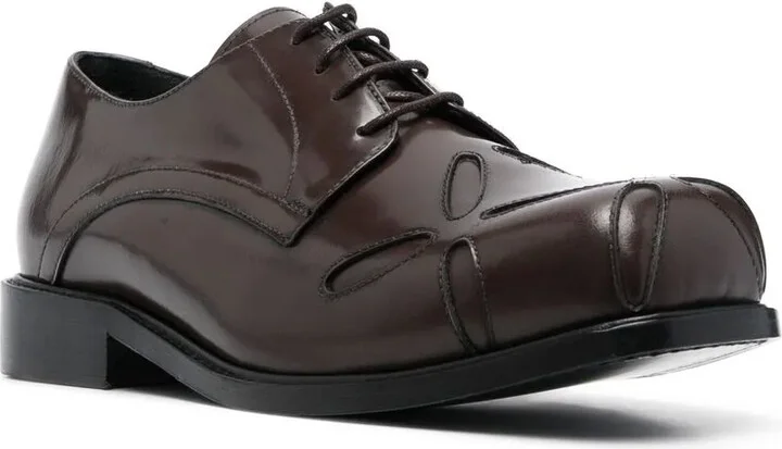 Slashed square-toe Derby shoes - Image 2