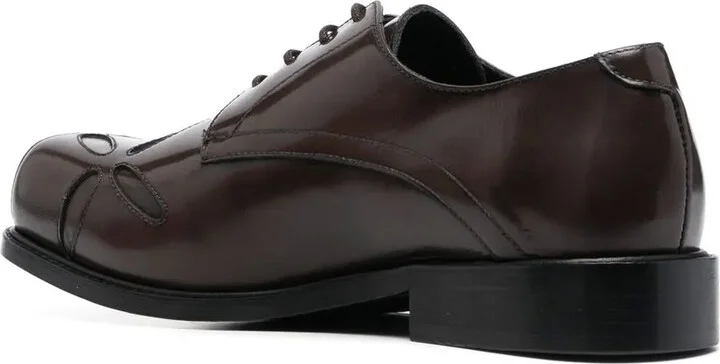 Slashed square-toe Derby shoes - Image 3
