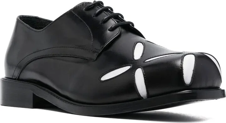 Slashed square-toe Derby shoes - Image 2