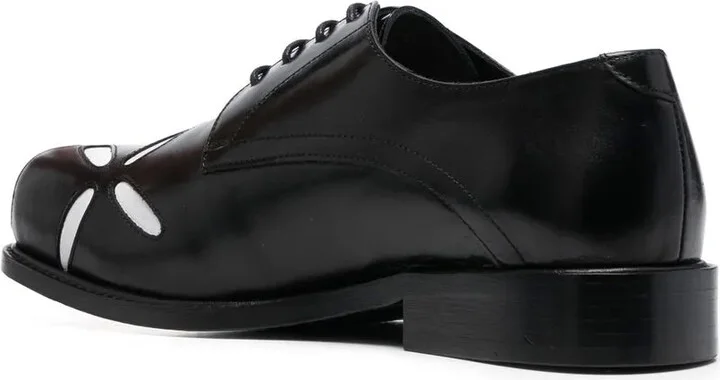 Slashed square-toe Derby shoes - Image 3