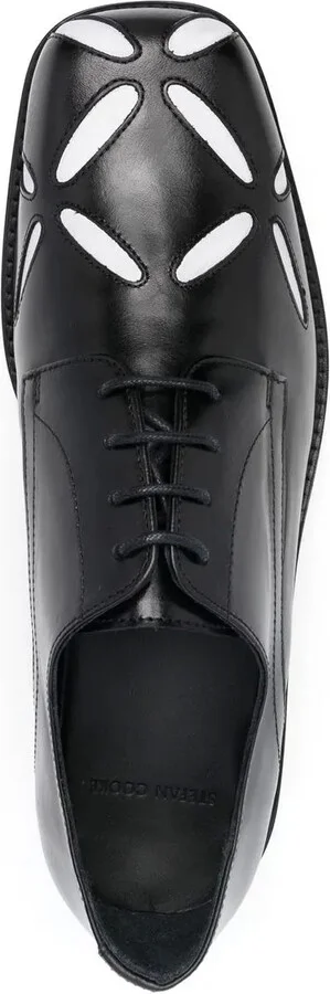 Slashed square-toe Derby shoes - Image 4