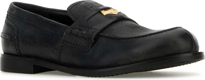 Slate Leather Loafers - Image 2