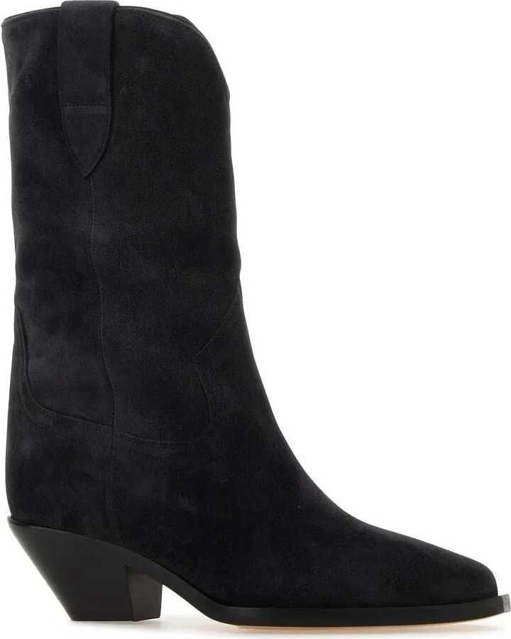 Slate Suede Ankle Boots - Image 2