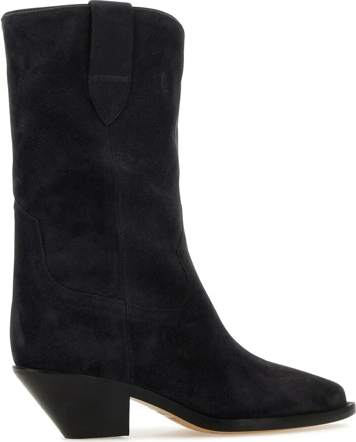 Slate Suede Ankle Boots - Image 3