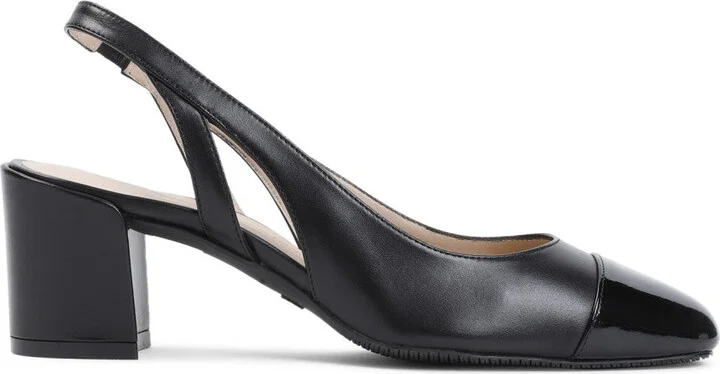 Sleek 50 Black Nappa Leather Sandals