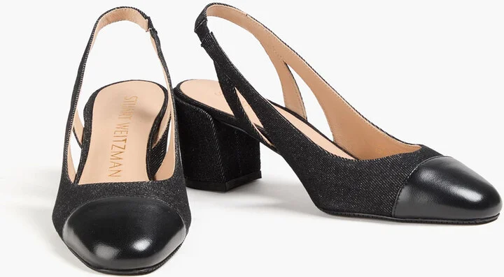 Sleek 50 denim slingback pumps - Image 2