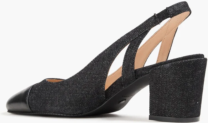 Sleek 50 denim slingback pumps - Image 3