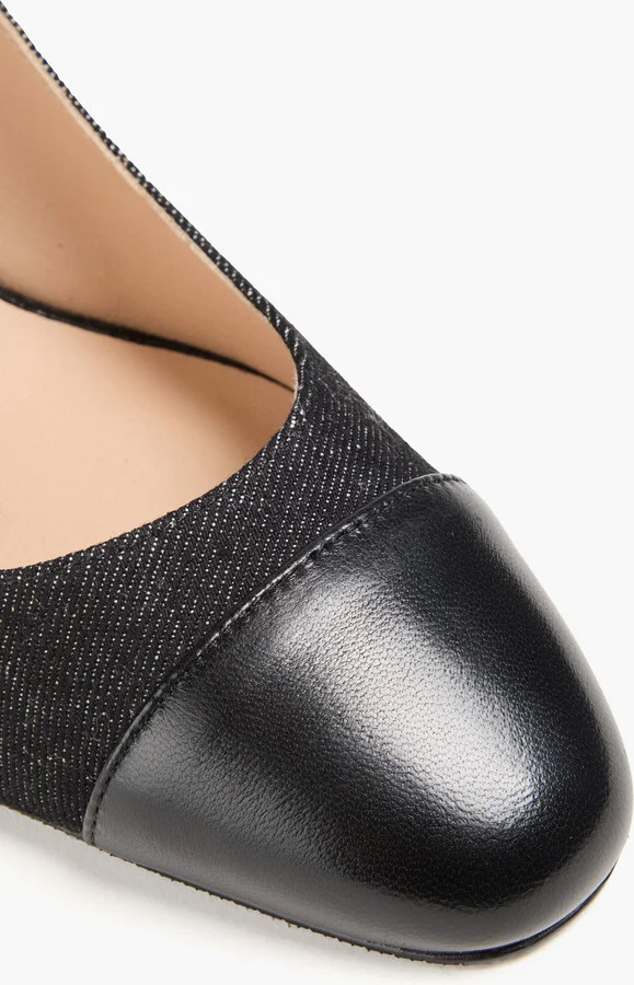 Sleek 50 denim slingback pumps - Image 4