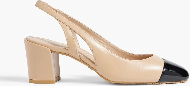 Sleek 50 leather slingback pumps