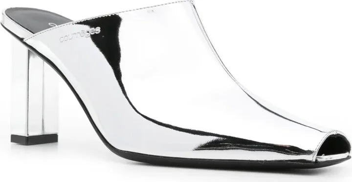 Sleek 70mm mirrored mules - Image 2