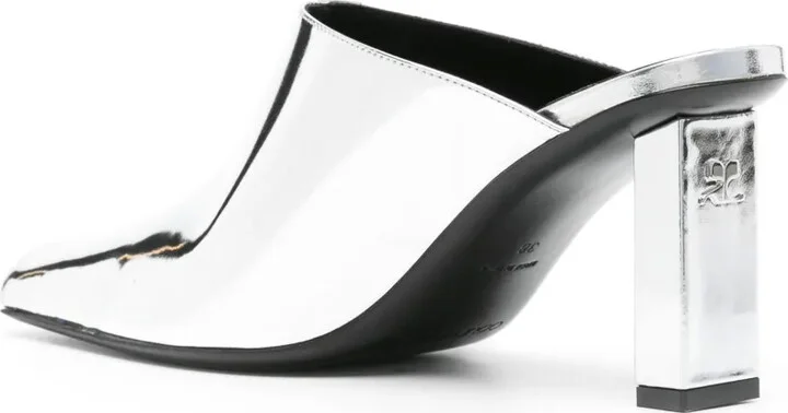 Sleek 70mm mirrored mules - Image 3