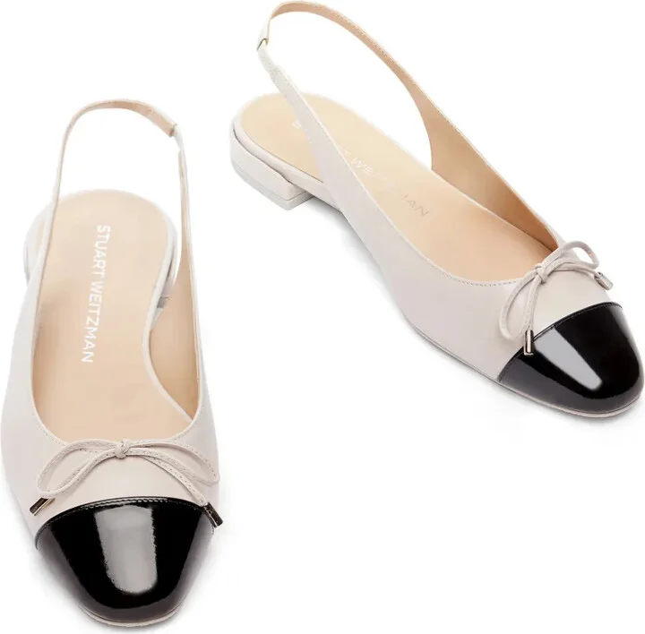 Sleek Bow Slingback ballerina shoes - Image 4