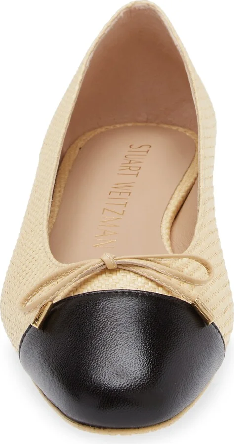 Sleek Cap Toe Bow Flat - Image 7