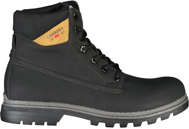 Sleek Lace-Up Boots with Contrast Men's Details